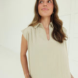 Jordana Blouse - Taupe