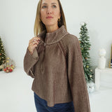 Dyers Half-Zip Sweater - Brown