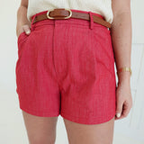 Truett Trouser Shorts - Red