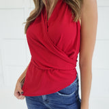 Phoebe Halter Top - Red