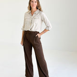 Boardroom Trouser Pant - Brown