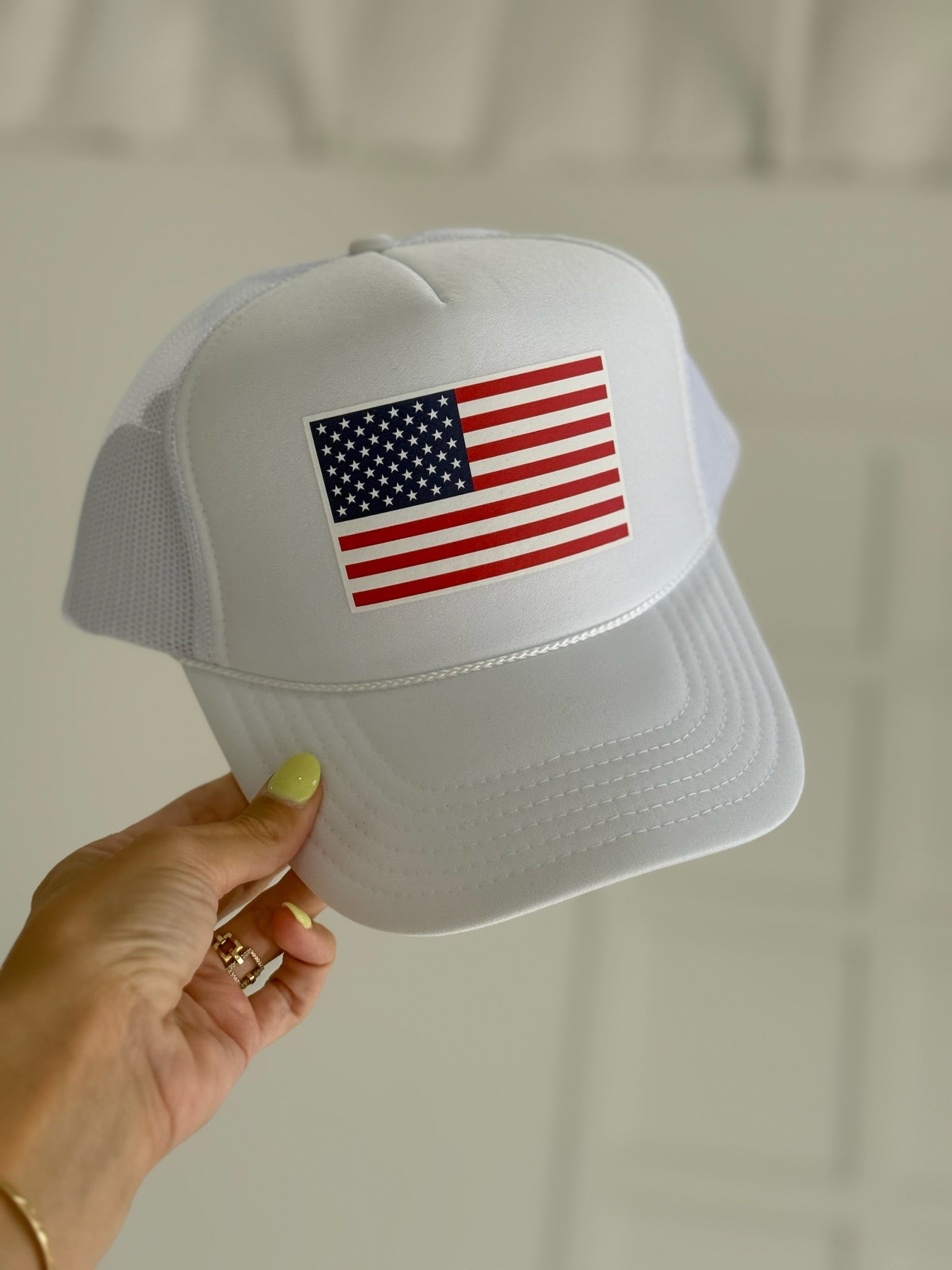 Flag Foam Trucker - White