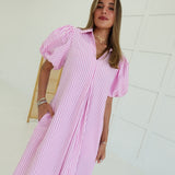 The Lisla Midi Dress - Pink