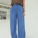 Markham Paperbag Pants - Medium Denim