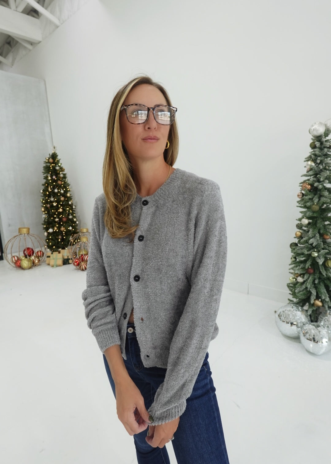 Contrary Cardigan - Grey