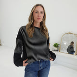 Cutting Corners Knit Top - Black