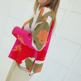 Matron Floral Sweater - Olive Mix