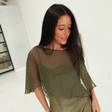 Islay Midi Cape Dress