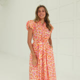 Fresh Stems Midi Dress