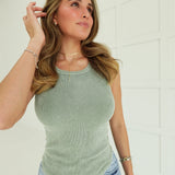 Washed & Worn Tank - Olive