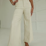 Sterling Cropped Pants - Ecru