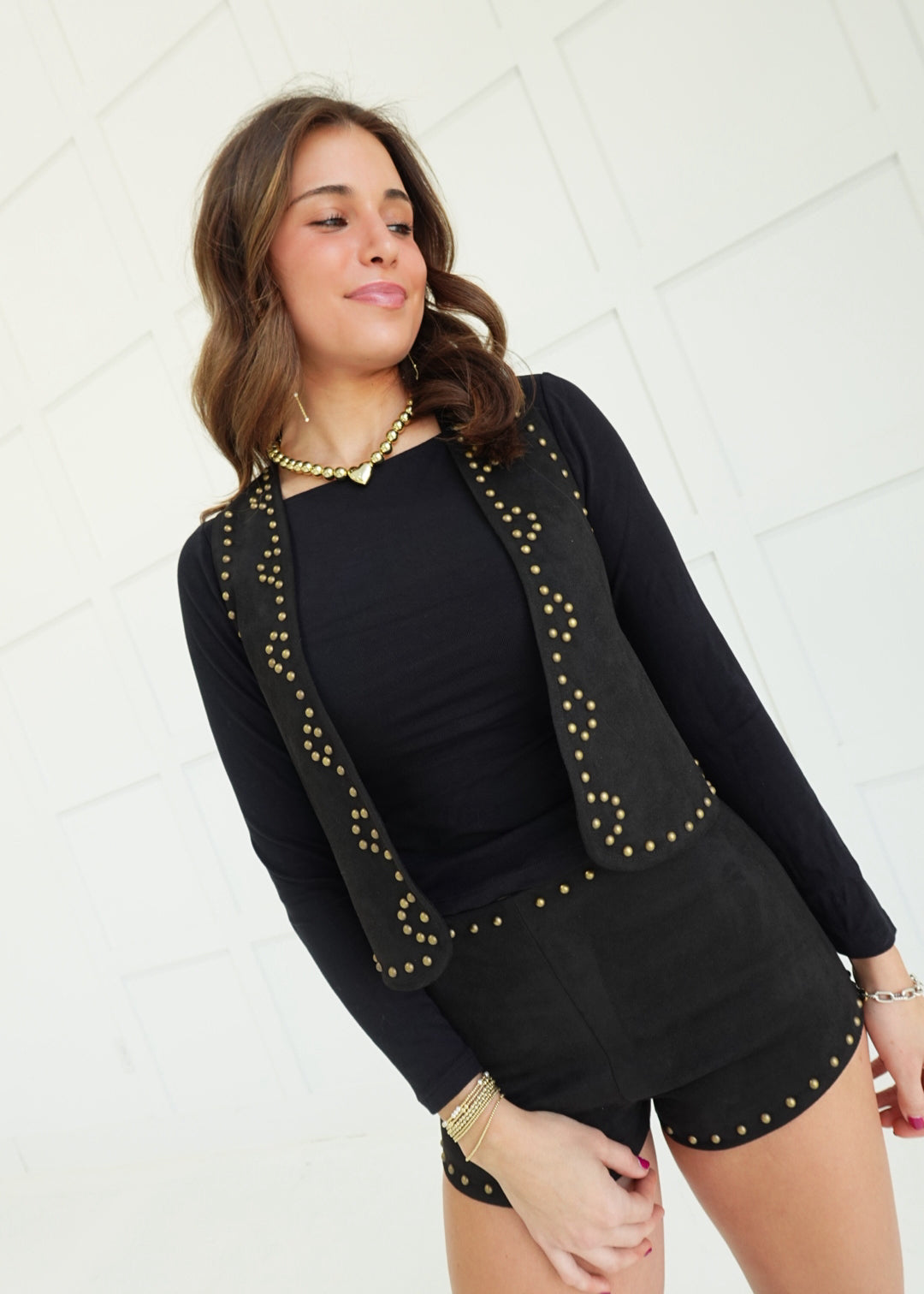 Million $ Studded Set - Black