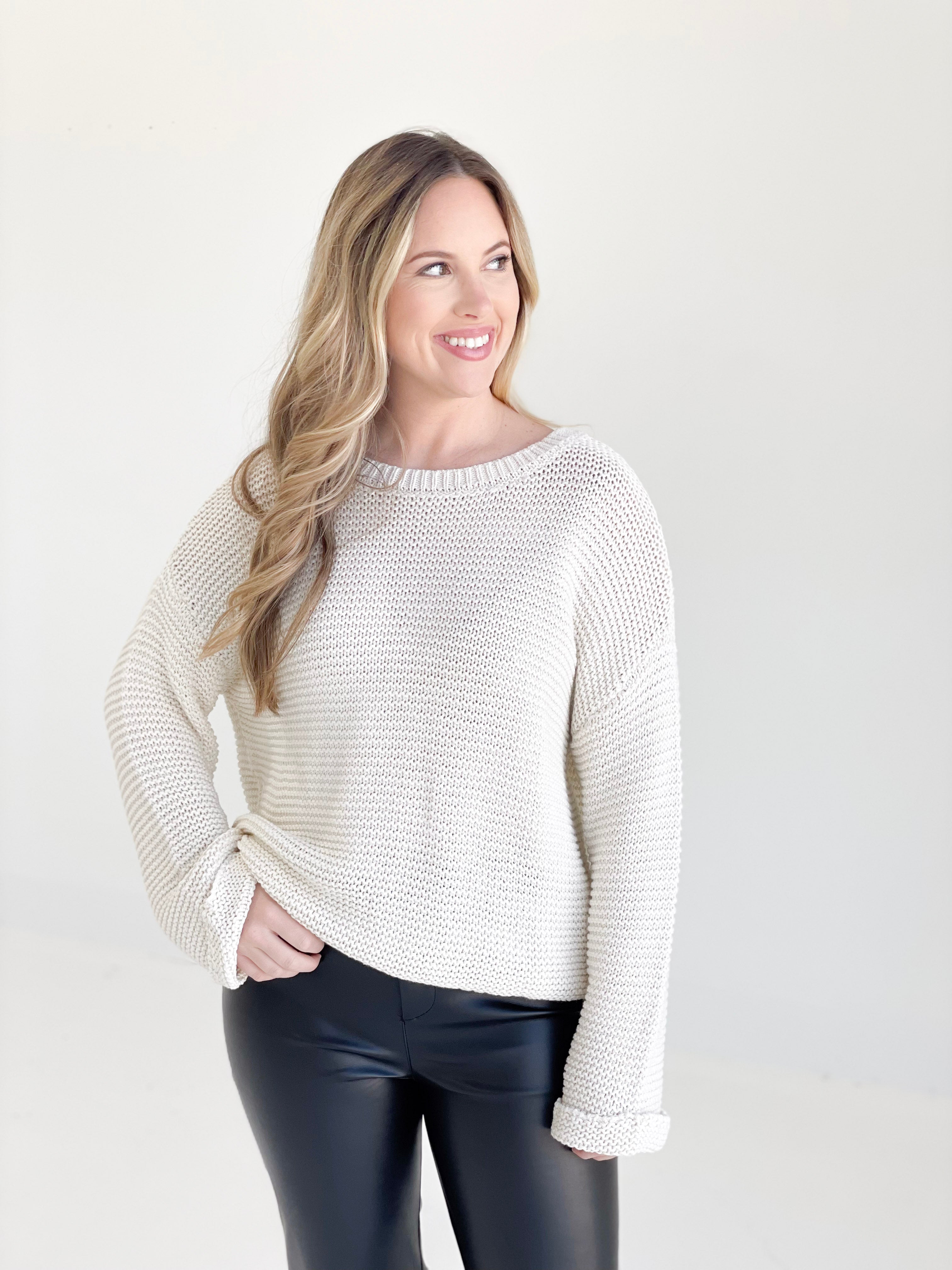 Cherrie Knit Sweater - Oatmeal