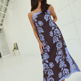 Mocha Meadow Midi Dress - Brown