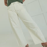 Caspian Cropped Pants - Ecru