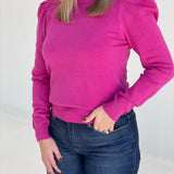 Back For Basics Sweater - Very Berry