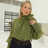 Phaedra Blouse - Olive