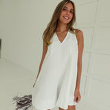 Game Winning Romper - White