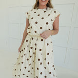 Frenchie Skirt Set - Brown