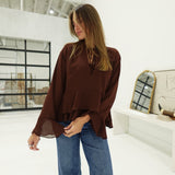 Callie Blouse - Brown
