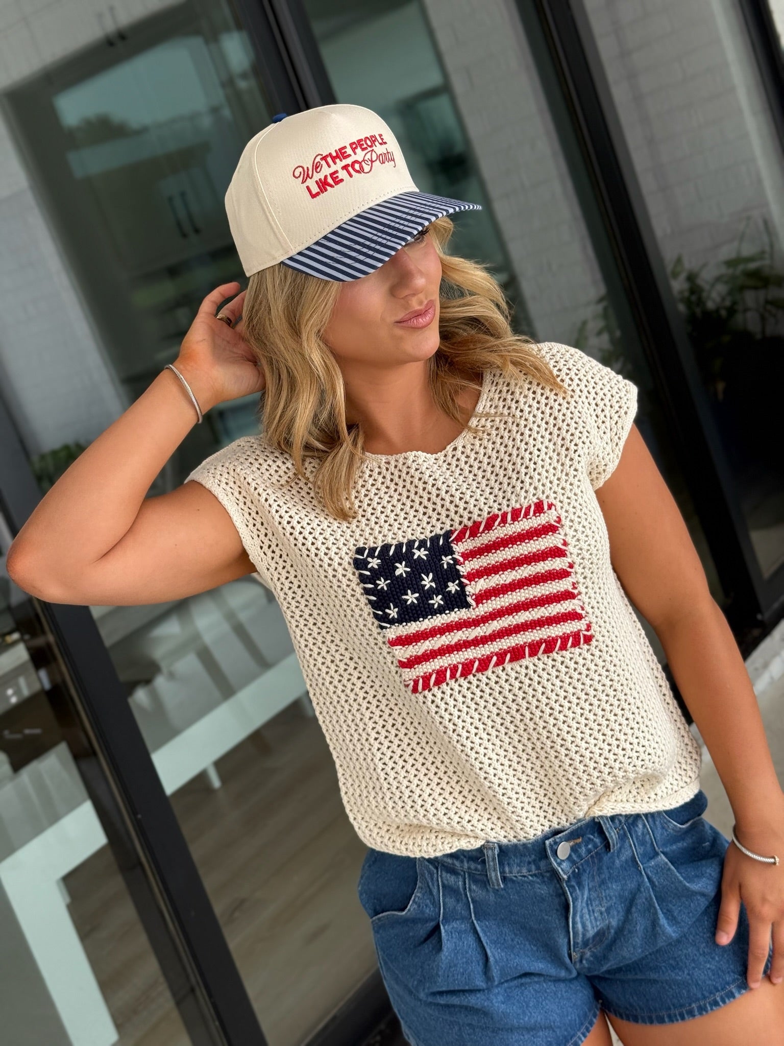 Independence Crochet Top - Cream