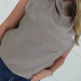 Old Satin Soul Top - Grey
