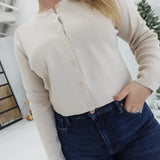 The Caroline Cardigan - Sand Beige