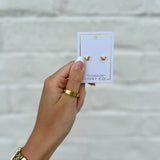 Screwback Stud Earrings - Bella Butterfly