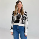 Shallot Striped Sweater