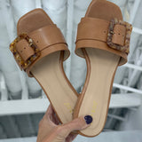 Cliffside Buckle Sandal - Tan