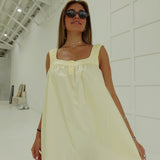 Fontana Swing Dress - Lt Yellow