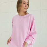 Casual In Pastel Pullover - Light Pink