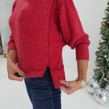 Simply It Pullover - Dk Red