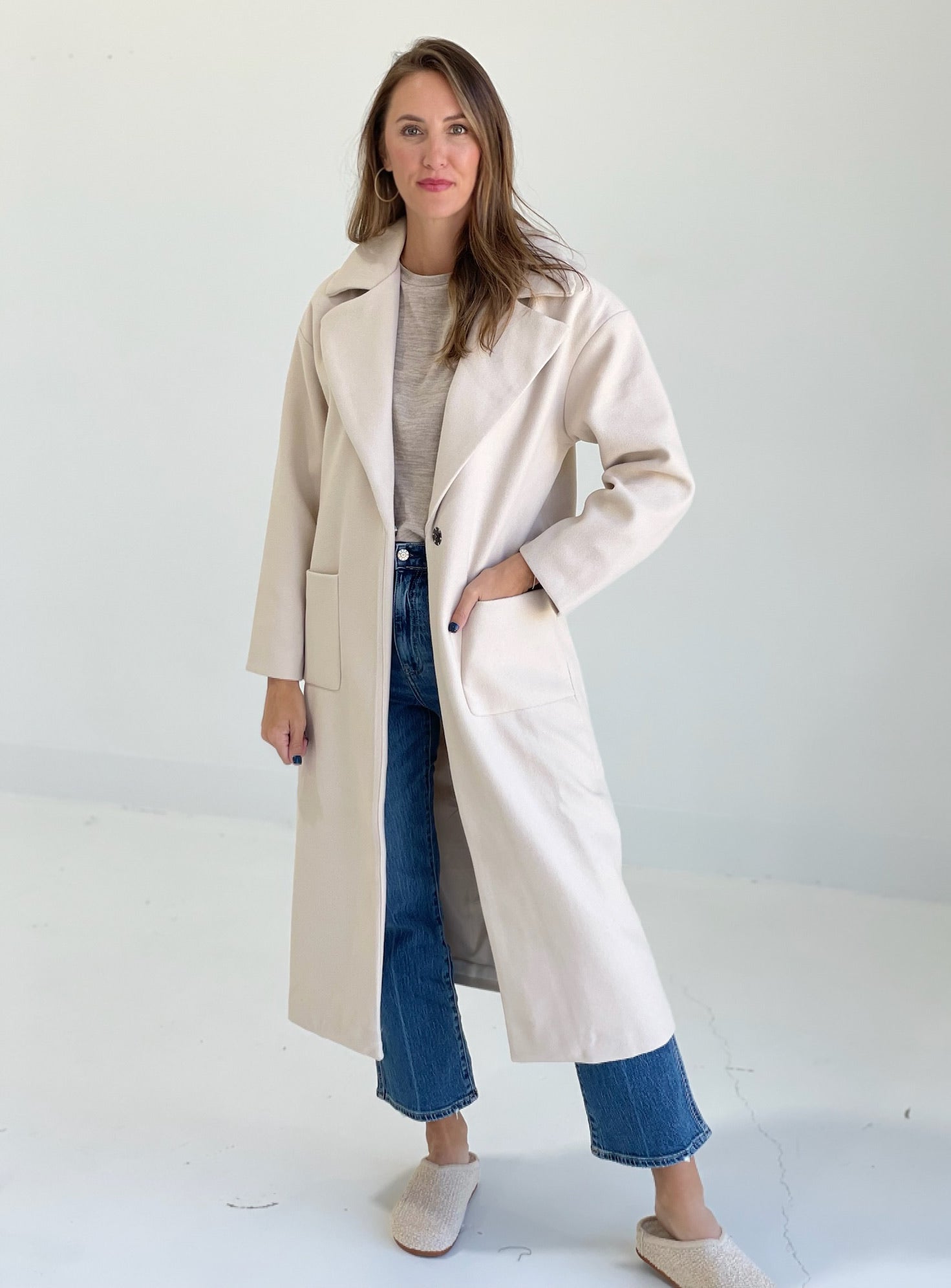 The Plaza Coat - Oatmeal