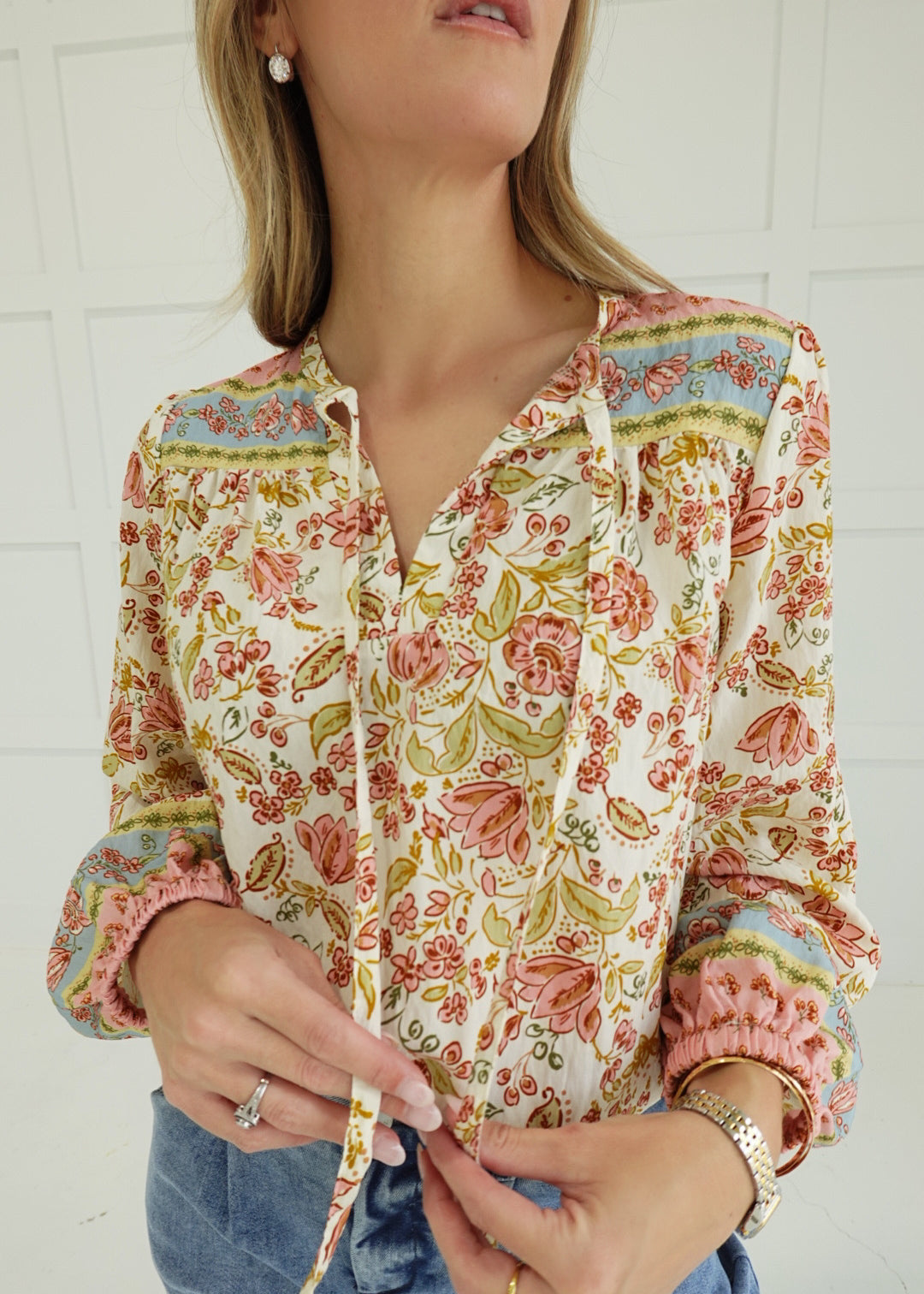 Pleasantly Floral Top