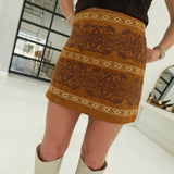 Sylvie Suede Mini Skirt