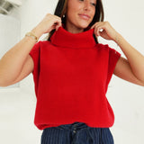 Casper Sweater Top - Red
