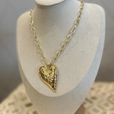 Minimalist Heart Pendant Necklace
