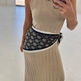 Kaleidoscope Waist Scarf - Navy
