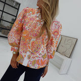 Cora Paisley Top - Orange