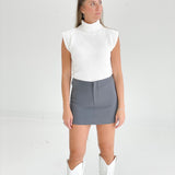 Polly Mini Skort - Heather Charcoal