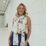 Whimsical Tie Blouse