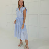 Tessie Midi Dress - Sky Blue