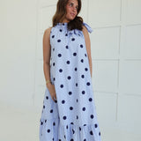 Prim + Proper Midi Dress - Blue