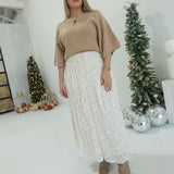 Fall of Eden Maxi Skirt - Cream
