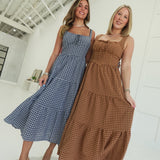 Dahlia Midi Dress - Khaki