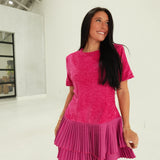 Carney Mini Dress - Hot Pink