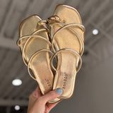 Hilly Toe Ring Sandal - Gold