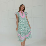 Wilshire Midi Dress - Green