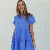 Chaney Mini Dress - Blue